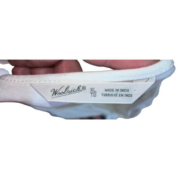 Woolrich Solid White Tie Waist Scoop Neck Short Sleeved Women’s Dress size XL - Picture 6 of 13